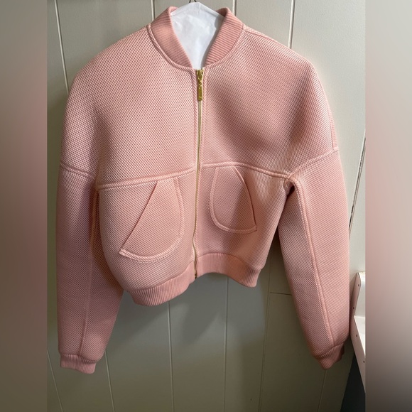 **MISTRESS ROCKS** PINK BOMBER COAT - Picture 9 of 9